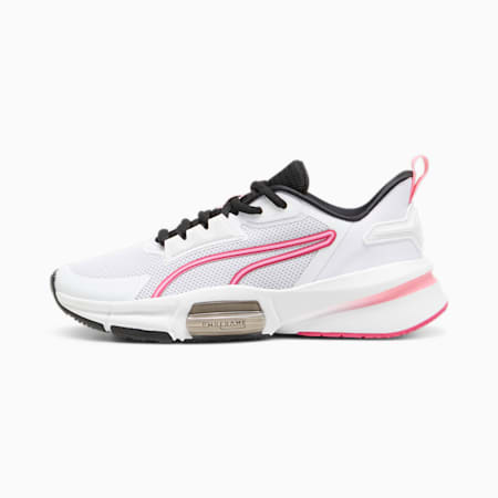 Zapatillas de training PWRFrame TR 3 para mujer, PUMA White-Garnet Rose-Fast Pink, small