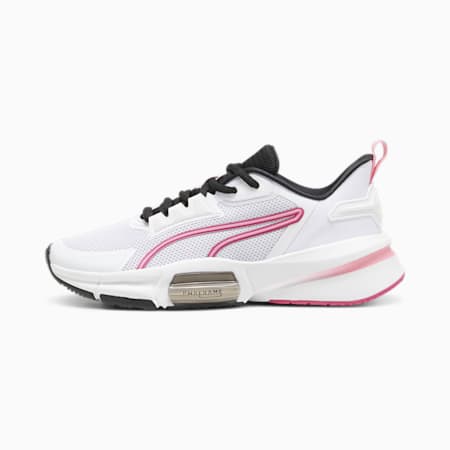 Sepatu Olahraga Wanita PWRFrame TR 3, PUMA White-Garnet Rose-Fast Pink, small-IDN