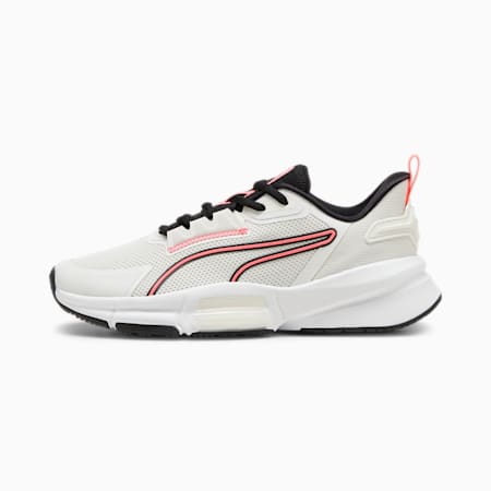 Scarpe da training PWRFrame TR 3 da donna, Vapor Gray-PUMA Black-Sunset Glow, small