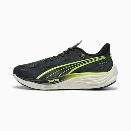 PUMA x First Mile Velocity NITRO™ 3 Men's Running Shoes, PUMA Black-Mineral Gray-Lime Pow, small-AUS
