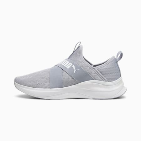 Sepatu Lari Wanita SOFTRIDE Harmony Slip Meta, Gray Fog-PUMA White, small-IDN