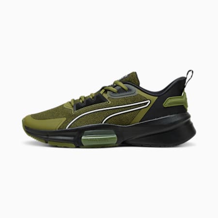 PWRFrame TR 3 Neo Force Training Shoes, Olive Green-PUMA Black, small-PHL