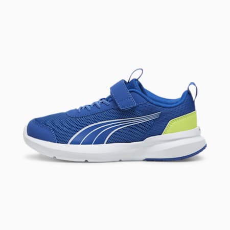 Kruz Profoam Shoes - Kids 4-8 years, Cobalt Glaze-PUMA White-Lime Pow, small-AUS