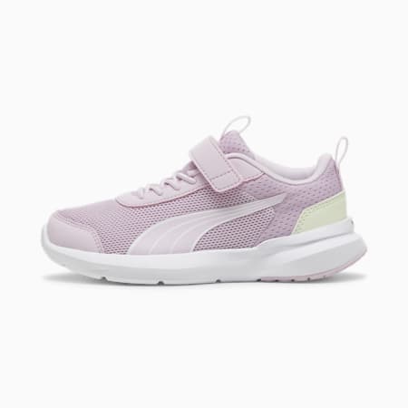 Kruz Profoam Shoes - Kids 4-8 years, Grape Mist-PUMA White-Green Illusion, small-AUS