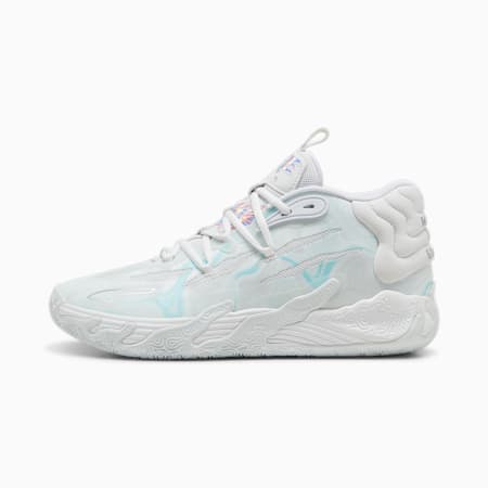 MB.03 Iridescent Basketball Shoes, PUMA White-Dewdrop, small