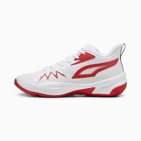 Zapatillas de baloncesto Genetics, PUMA White-For All Time Red, small