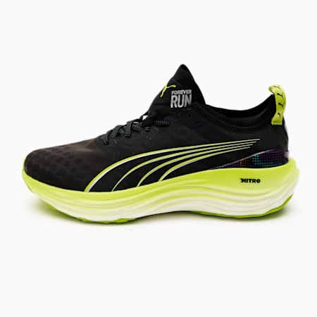 포에버런 나이트로 사이키델릭 러쉬<br>ForeverRun NITRO™, PUMA Black-Lime Pow-Mineral Gray, small-KOR