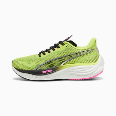 Velocity NITRO™ 3 Psychedelic Rush Women's Running Shoes, Lime Pow-PUMA Black-Poison Pink, small