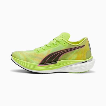 Sepatu Lari Wanita Deviate NITRO™ Elite 2, Lime Pow-Poison Pink-PUMA Black, small-IDN