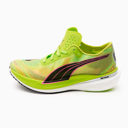 디비에이트 나이트로 엘리트 2 사이키델릭 러시 우먼<br />Deviate NITRO™ Elite 2 Women's Running Shoes, Lime Pow-Poison Pink-PUMA Black, small-KOR