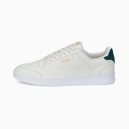 Shuffle Perforated Trainers, Vaporous Gray-Varsity Green-Puma Team Gold, small-IDN