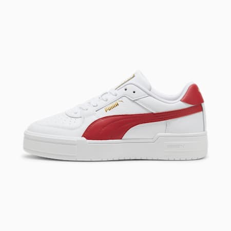 CA Pro Classic sportschoenen, PUMA White-Club Red-PUMA Gold, small