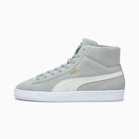 Suede Mid XXI Sneakers, Quarry-Puma White, small