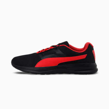 Flex Extreme Men's Shoes, Puma Black-High Risk Red, small-IND