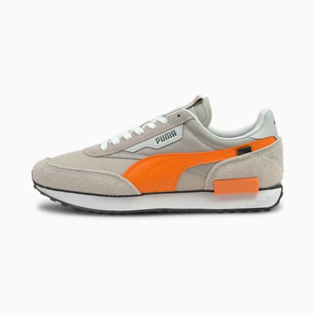 Future Rider Vintage Sneaker, Gray Violet-Vibrant Orange, small