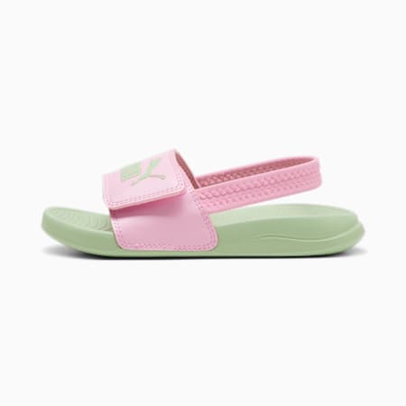 Popcat 20 Backstrap Sandals - Kids 4-8 years, Pink Lilac-Pure Green, small-AUS