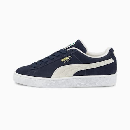 Suede Classic XXI Youth Trainers, Peacoat-Puma White, small
