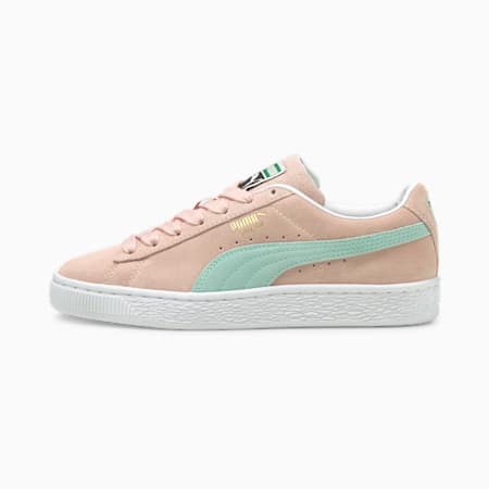 Suede Classic XXI Youth Trainers, Lotus-Eggshell Blue, small-GBR