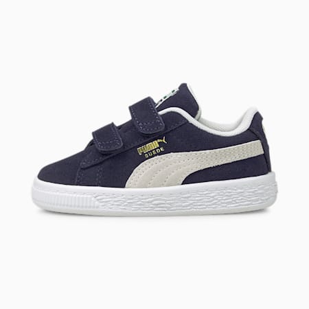 Suede Classic XXI Baby Sneaker, Peacoat-Puma White, small