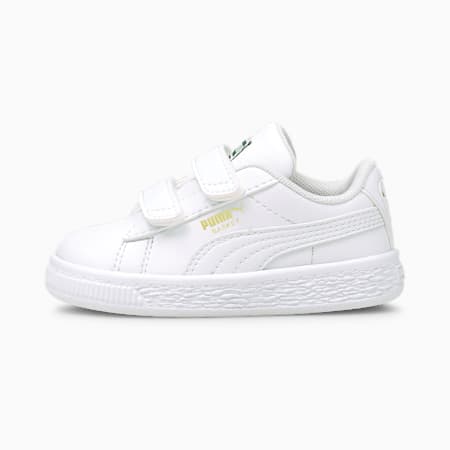 Sneakersy dla małych dzieci Basket Classic XXI, Puma White-Puma White, small