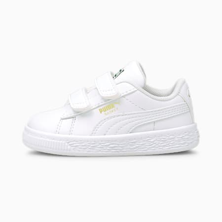 Basket Classic XXI Toddler Shoes, Puma White-Puma White, small