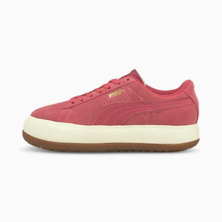 Suede Mayu Women's Trainers, Mauvewood-Marshmallow-Gum, small-GBR
