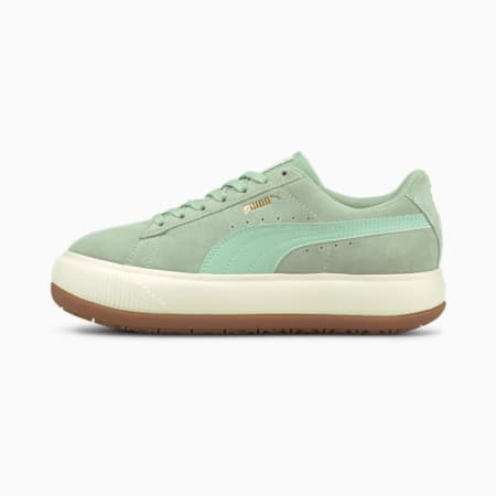 Suede Mayu Women's Sneakers, Frosty Green-Marshmallow-Gum, small-AUS