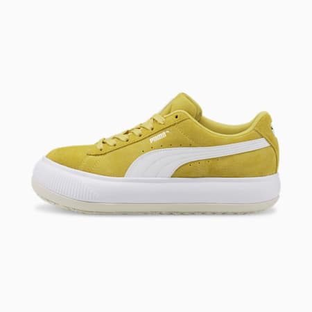 Suede Mayu Women's Sneakers, Bamboo-Puma White-Marshmallow, small-AUS