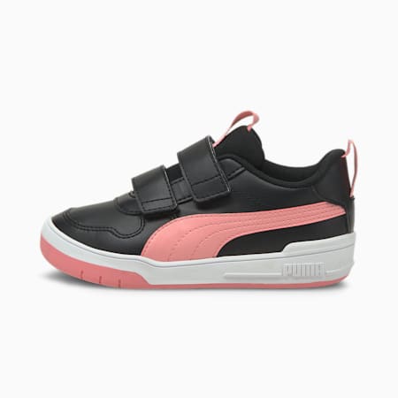 Multiflex SL V Kids' Trainers, Puma Black-Peony, small-SEA