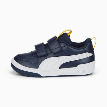 Multiflex SL V Sneakers - Kids 4-8 years, Peacoat-Puma White-Sun Ray Yellow, small-AUS