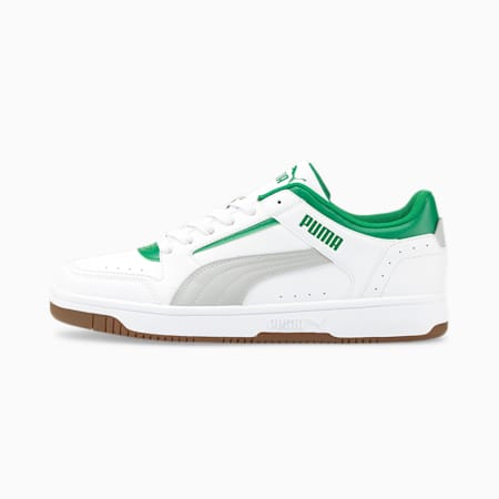 Rebound Joy Low Trainers, Puma White-Harbor Mist-Amazon Green, small-SEA