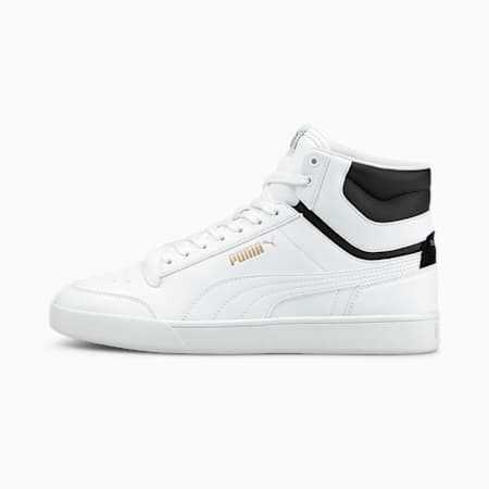 Shuffle Mid Trainers, Puma White-Puma White-Puma Black-Puma Team Gold, small-PHL