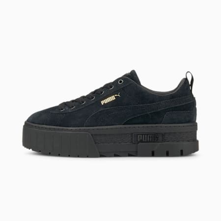 puma mayze black tan