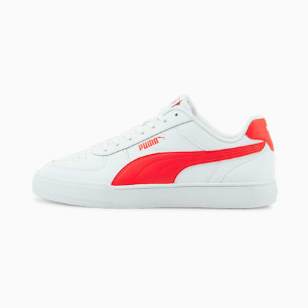 Caven Trainers, Puma White-High Risk Red-Gray Violet, small-THA