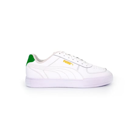 Caven Unisex Sneakers, Puma White-Puma White-Puma Team Gold-Amazon Green, small-AUS