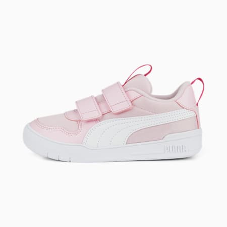 รองเท้าออกกำลังเด็ก Multiflex Mesh V, Pearl Pink-PUMA White-Glowing Pink, small-THA