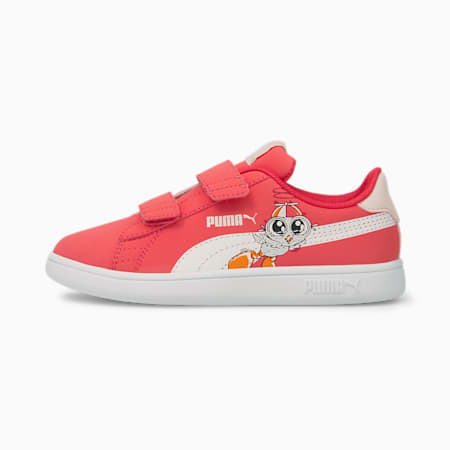 Smash v2 Lil PUMA V Kids' Trainers, Paradise Pink-Puma White, small-SEA