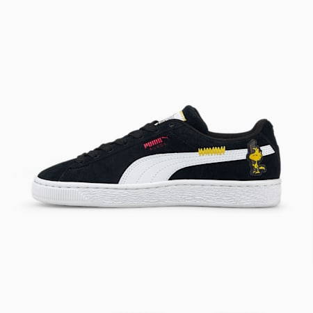 PUMA x PEANUTS Suede Classic XXI Youth Sneakers, Puma Black-Puma White, small-AUS