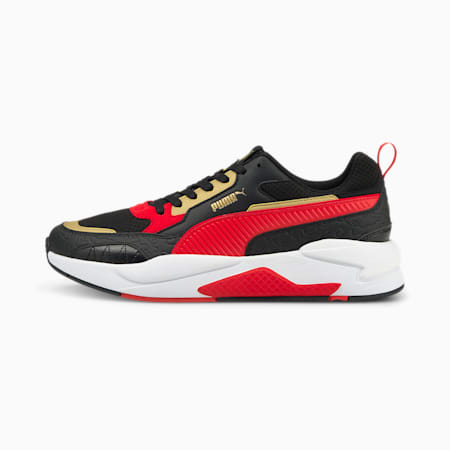 X-Ray² Square Celestial Trainers, Puma Black-High Risk Red-Puma Team Gold-Puma White, small-SEA