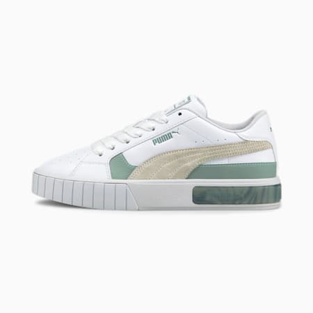 Cali Star WS Women's Trainers, Puma White-Ivory Glow-Jadeite, small-SEA