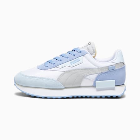 Future Rider Soft sportschoenen voor dames, PUMA White-Blissful Blue, small