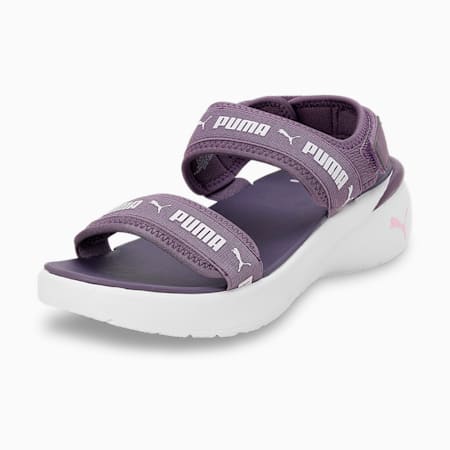 Sportie Women's Sandals, Purple Charcoal-Pearl Pink-PUMA White, small-IND