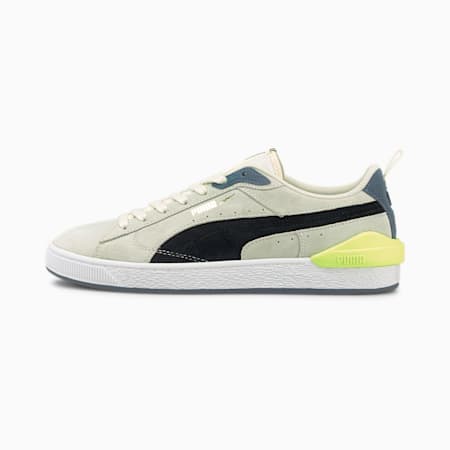 Suede Bloc Sneakers, Ivory Glow-Puma Black, small-AUS