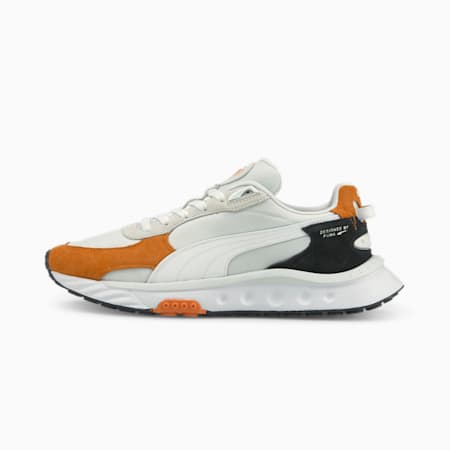 Wild Rider Rollin' Sneakers, Vibrant Orange-Puma White, small-PHL