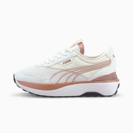 Cruise Rider Metal Women's Trainers, Puma White-Rose Gold, small-GBR