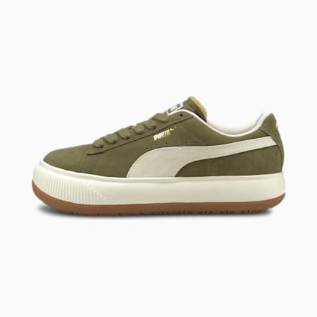 Suede Mayu UP Women's Sneakers, Burnt Olive-Marshmallow-Gum 3, small