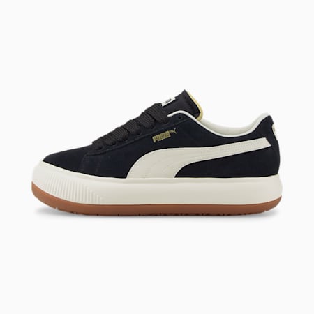 Suede Mayu UP Women's Sneakers, Puma Black-Marshmallow-Gum 3, small