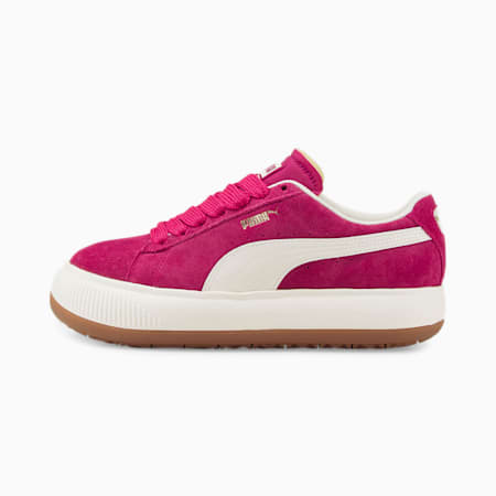 Suede Mayu UP Women's Sneakers, Festival Fuchsia-Marshmallow-Gum 3, small-SEA