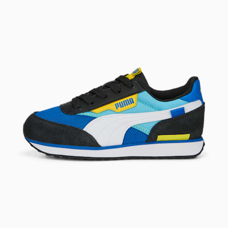 Future Rider Splash Kinder Sneakers, Victoria Blue-Hero Blue-PUMA White, small