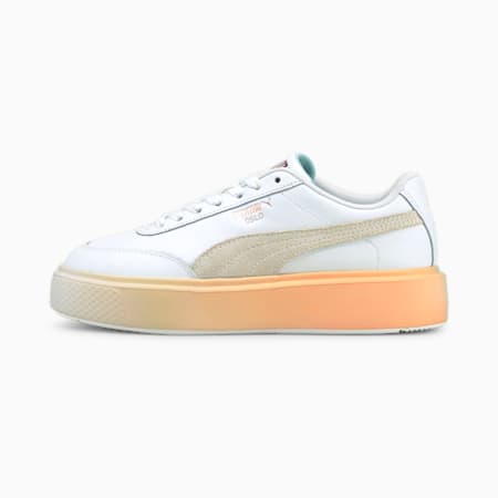 Oslo Maja GL Women's Trainers, Puma White-Ivory Glow-Eggshell Blue-Peach Parfait, small-PHL